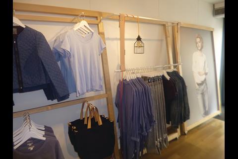 This small unit neither looks nor feels like an interior from the all-American purveyor of casualwear.